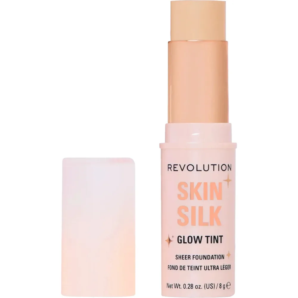 Тинт для лица в стике Revolution Skin Silk Glow Tint Sheer Foundation Stick сияющий, лёгкое покрытие, оттенок Fair