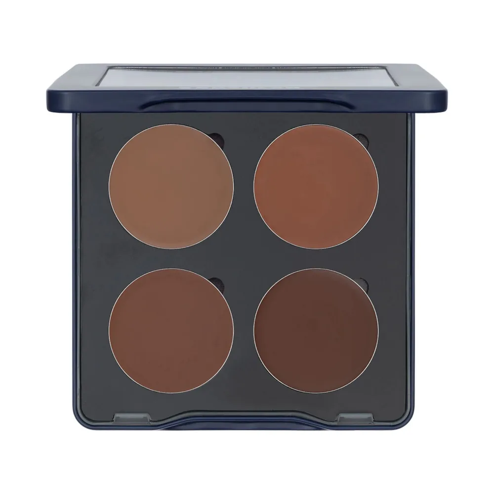 Палетка кремовых бронзеров Kryolan Sculpt and Glow Palette 4 Colors Glow, 4 оттенка
