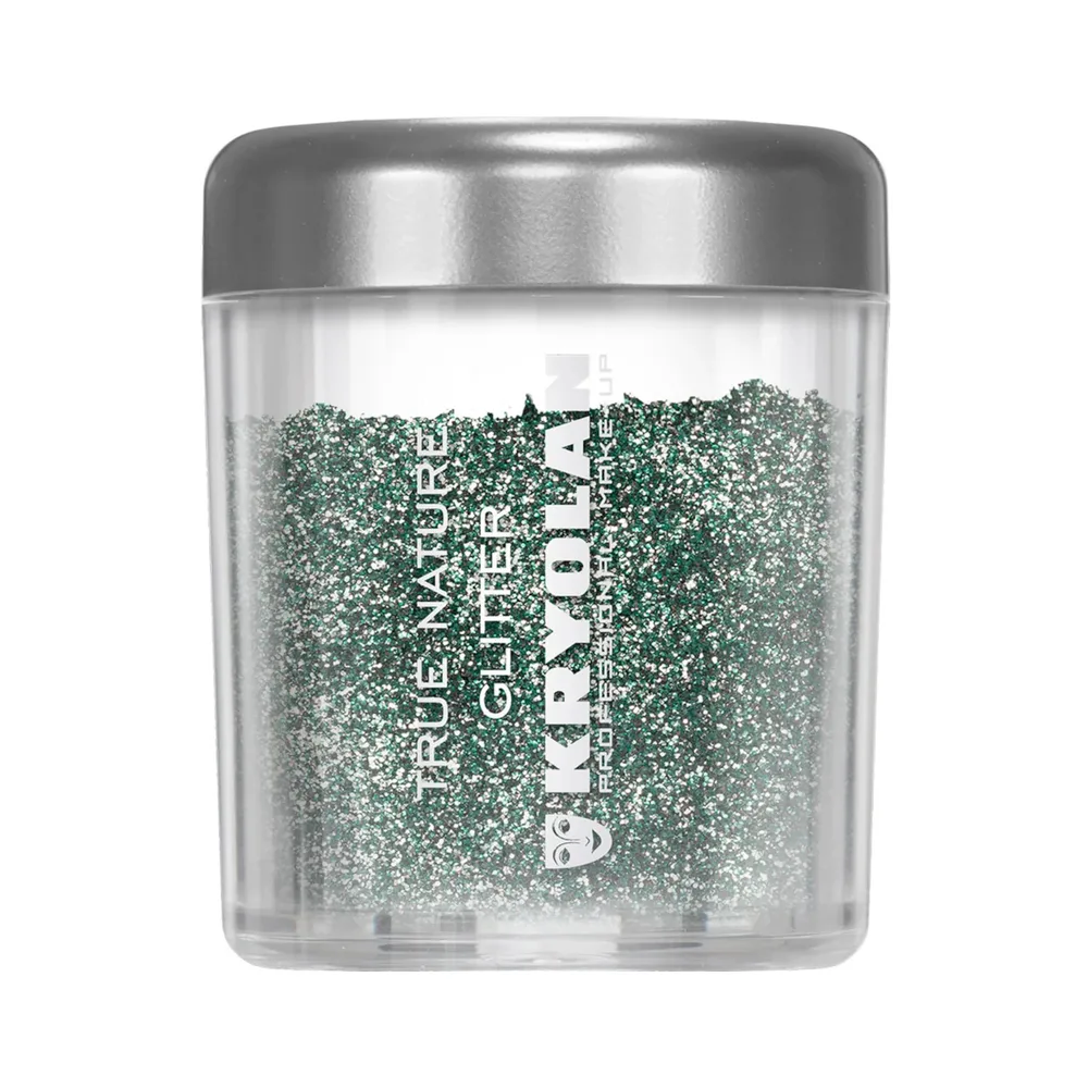 Глиттер для лица и тела Kryolan True Nature Glitter Green зелёный рассыпчатый