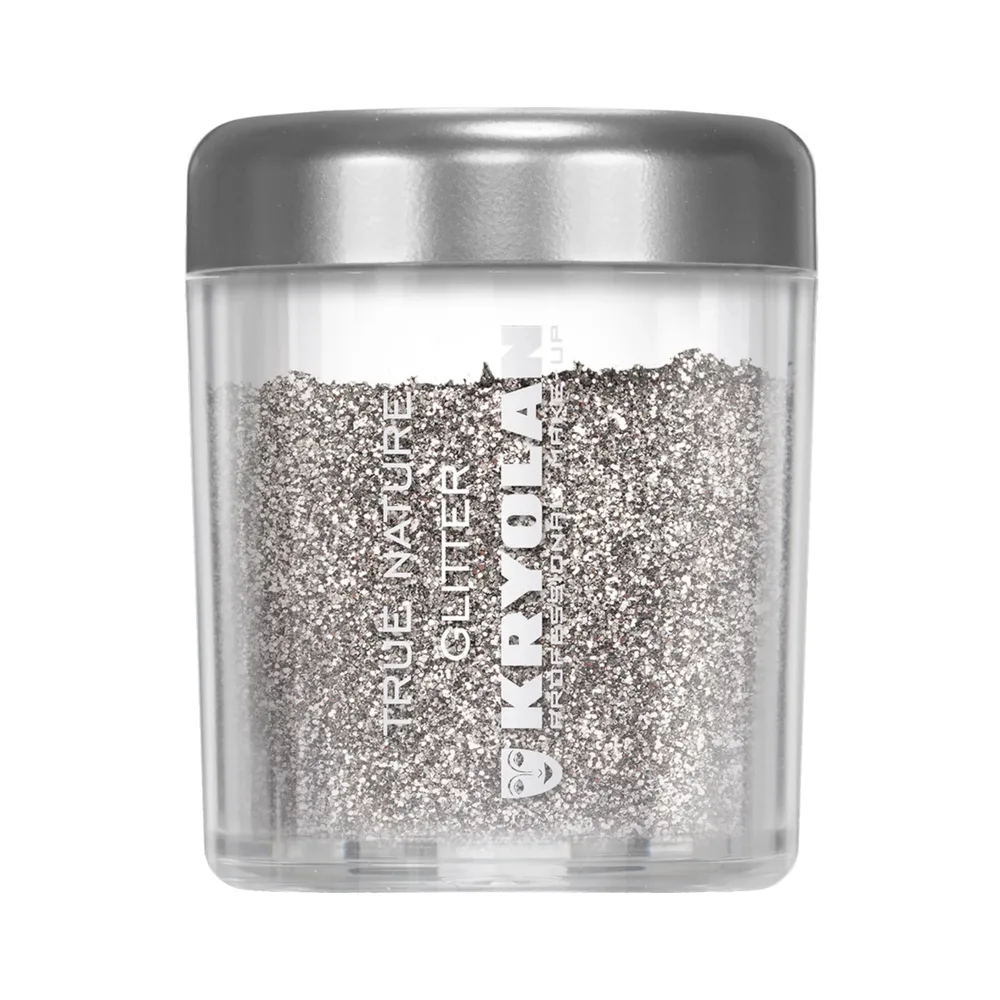 Глиттер для лица и тела Kryolan True Nature Glitter Silver серебристый рассыпчатый