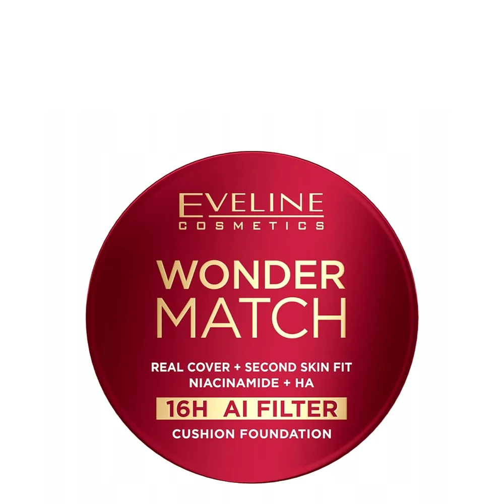 Тональная основа-кушон Eveline Cosmetics Cushion Foundation плотное покрытие, нейтральный подтон, оттенок Nude 03N