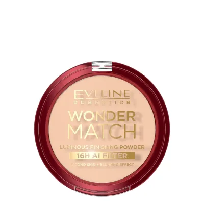 Пудра для лица Eveline Cosmetics Wonder Match прессованная, матирующая, со скваланом, компактная