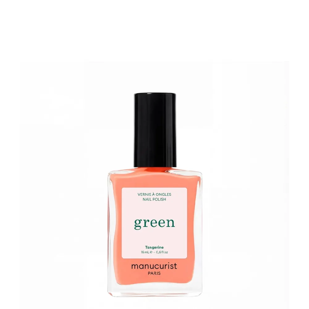 Лак для ногтей Manucurist Green Tangerine мандариновый оранжевый, веганская формула, 15 мл
