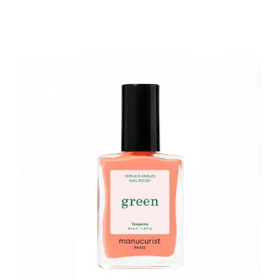 Лак для ногтей Manucurist Green Tangerine мандариновый оранжевый, веганская формула, 15 мл