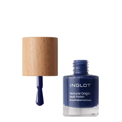 Лак для ногтей Inglot Natural Origin 022 Sea Storm глубокий синий, глянцевый финиш, 8 мл