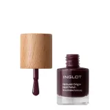 Лак для ногтей Inglot Natural Origin 025 Dry Merlot глубокий винный, стойкое глянцевое покрытие, 8 мл — фото 1
