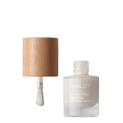 Лак для ногтей Inglot Natural Origin 046 Ice Pearl светлый перламутровый, сияющий финиш, 8 мл