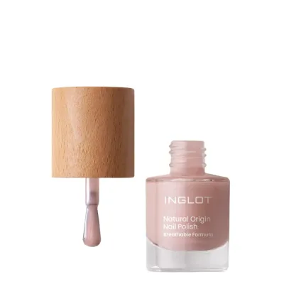 Лак для ногтей Inglot Natural Origin 049 Peach Pearl персиковый перламутровый, мягкое сияние