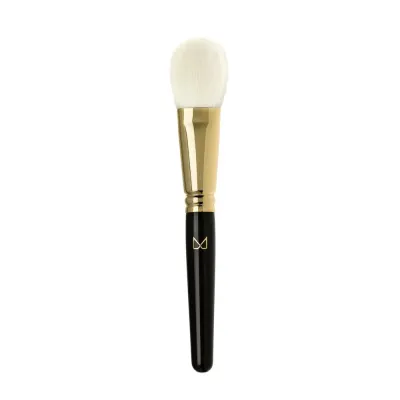 Кисть для макияжа лица M Brush by Maxineczka 01, натуральный ворс козы, ручная работа, 24K
