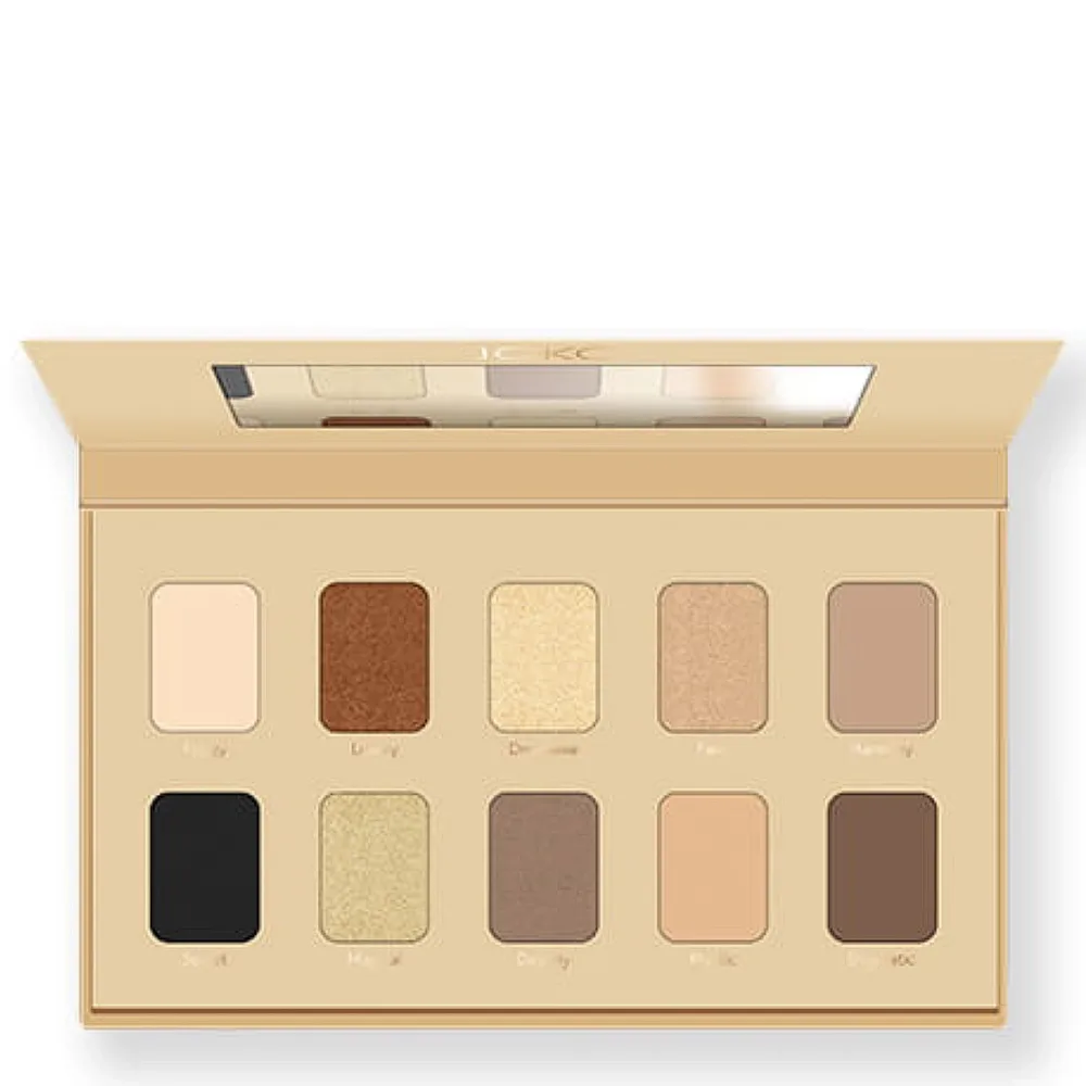 Палетка теней для век JOKO Mystery Eyeshadow Palette 10 оттенков, бежевые, коричневые, серо-графитовые, с зеркалом