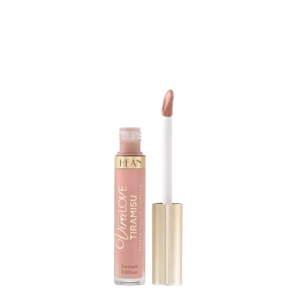 Помада для губ жидкая матовая Hean Viralove Tiramisu Matte Liquid Lipstick насыщенный пигмент, стойкая