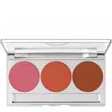 Палетка румян для щёк Kryolan Trio Blusher Magnetic магнитная, 3 оттенка, Day — фото 1