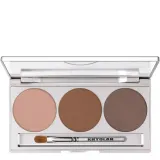 Тени для век Kryolan Eye Shadow Mirror Palette 3 Colors magnetic Smokey Caramel палетка карамельных оттенков с зеркалом — фото 1