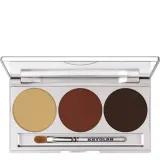 Тени для век Kryolan Eye Shadow Mirror Palette 3 Colors magnetic Smokey Brown палетка коричневых оттенков с зеркалом — фото 1