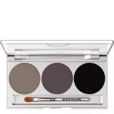 Тени для век Kryolan Eye Shadow Mirror Palette 3 Colors magnetic Smokey Grey палетка серых дымчатых оттенков с зеркалом — фото 1