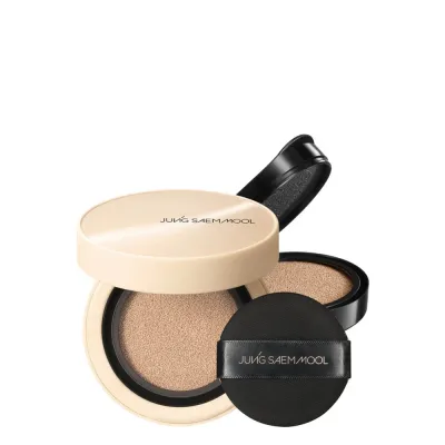 Тональный крем-кушон JUNG SAEM MOOL Cover Layer Cushion Medium плотное покрытие, со сменным блоком, 2x14 г