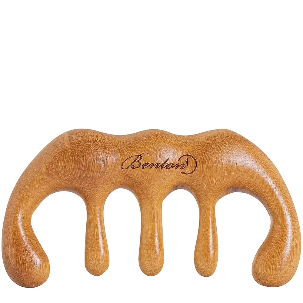 Массажёр для кожи головы Benton Scalp Brush Massager ручной, деревянный, для головы и тела