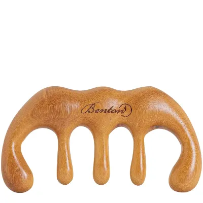 Массажёр для кожи головы Benton Scalp Brush Massager ручной, деревянный, для головы и тела