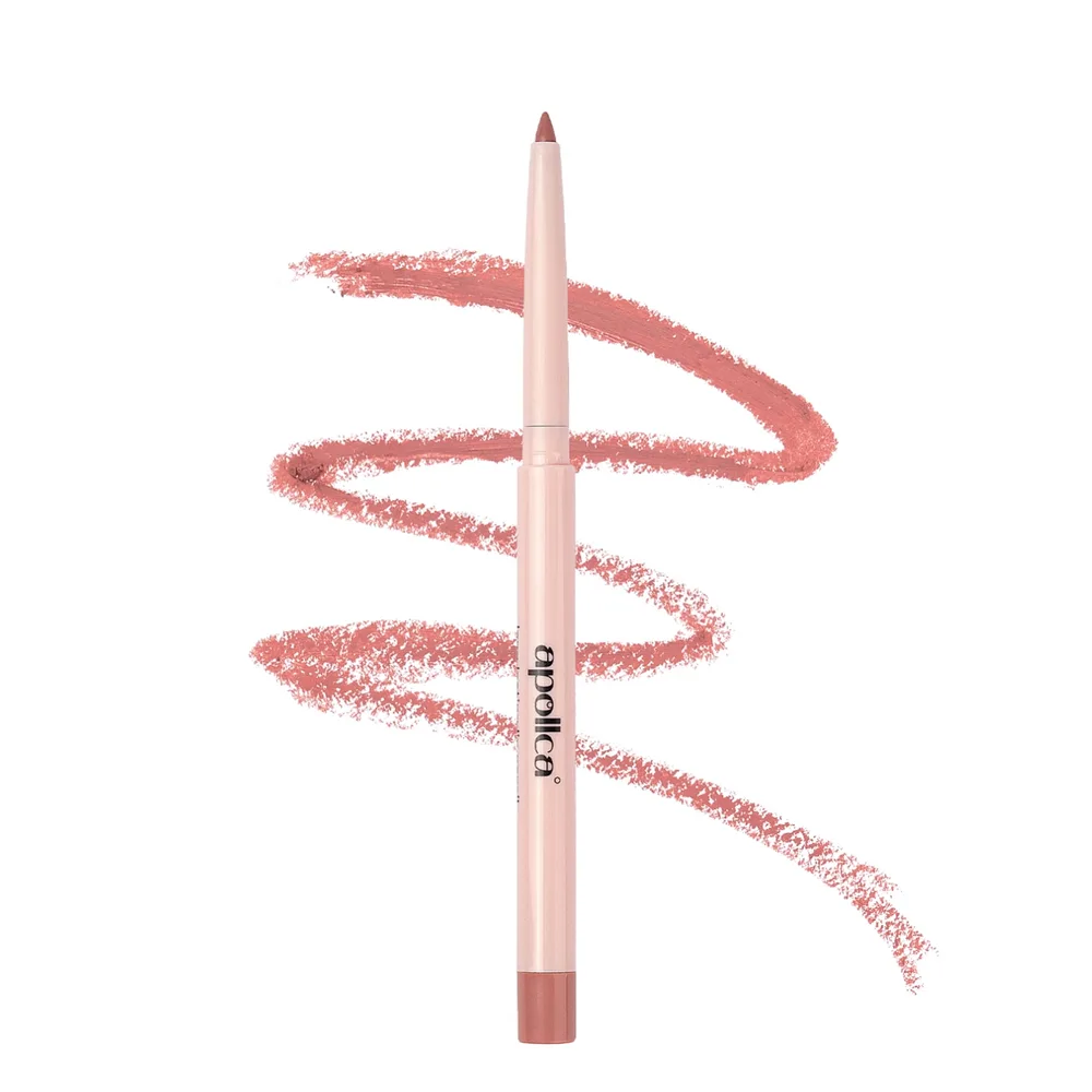 Карандаш для губ Apollca контурный кремовый нюдовый, оттенок Strawberry Nude