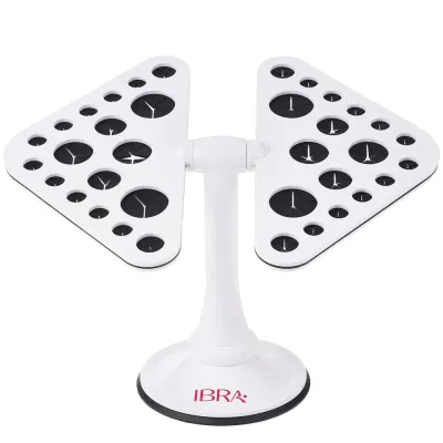 Подставка для кистей Ibra Makeup Multi Holder Butterfly с поворотом пластин 360 градусов, для сушки кистей ворсом вниз
