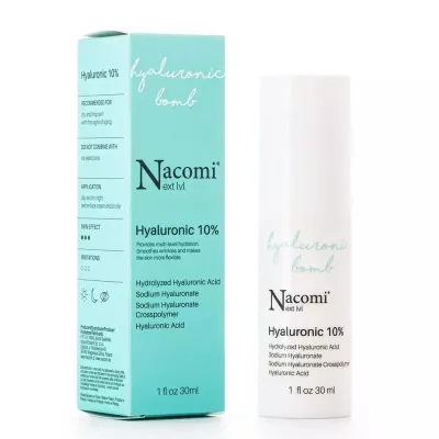 Сыворотка для лица Nacomi Next Level с гиалуроновой кислотой 10%, увлажняющая концентрированная, 30 мл