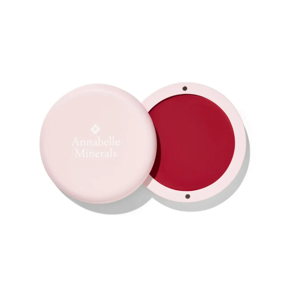 Кремовые румяна Annabelle Minerals Blush Balm для щёк, губ и век, эффект глянцевого сияния, Red Velvet