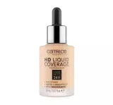 Тональный крем Catrice HD Liquid Coverage 020 Rose Beige плотное покрытие стойкий, 30 мл — фото 1