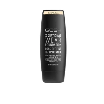 Тональный крем Gosh X-Ceptional Wear 12 Natural стойкий, плотное покрытие, матовый финиш, 35 мл
