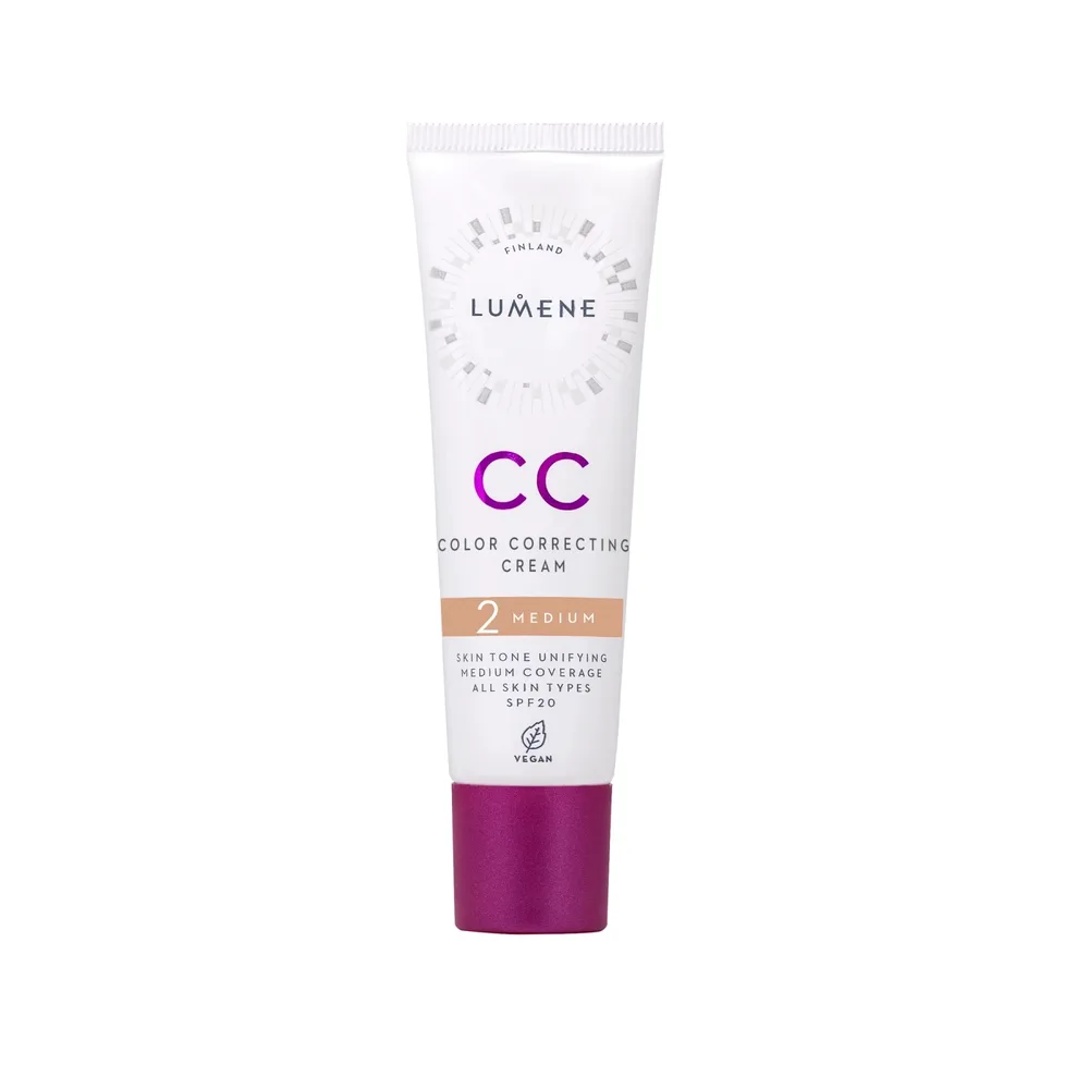 CC-крем Lumene Nordic Chic 7in1 Medium SPF 20 выравнивающий, база под макияж, 30 мл
