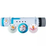 Набор бомбочек для ванны Bomb Cosmetics Frosty the Snowman новогодний подарочный, 3 шипучих шара — фото 1