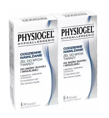 Гель для умывания Physiogel Ежедневное увлажнение для сухой и чувствительной кожи, набор 2 штуки по 150 мл