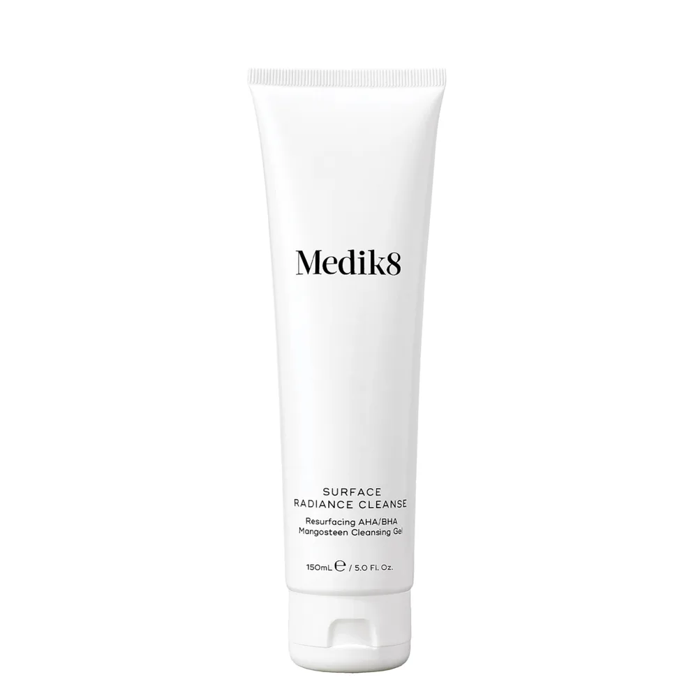 Гель для умывания Medik8 Surface Radiance Cleanse с AHA/BHA кислотами, для сияния и гладкости кожи, 150 мл
