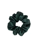 Резинка для волос Almania Scrunchie шелковая сатиновая, оттенок бутылочная зелень — фото 1