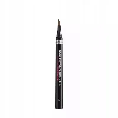 Карандаш для бровей L'Oreal Paris Brow Artist Micro Tatouage стойкий, с щёточкой для укладки, тёмный оттенок 108 Dark Brunette