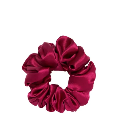 Резинка для волос Almania Scrunchie шелковая, сатиновая, цвет фуксия