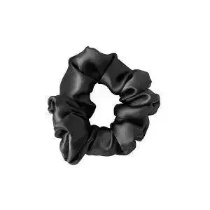 Резинка для волос Mexmo Scrunchie Normal шелковая широкая 4 см, бережная фиксация, черная