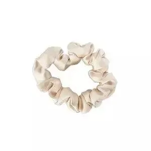 Резинки для волос Mexmo Scrunchie Medium шелковые, светло-бежевые, набор 2 шт