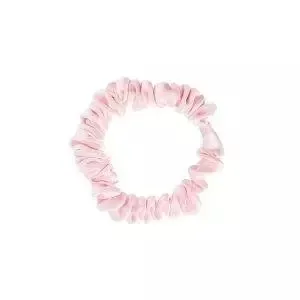 Набор резинок для волос Mexmo Scrunchie Mini шелковых узких 1 см, 2 шт, оттенок Pink Lemonade светло-розовый