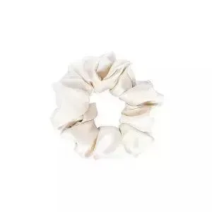 Резинка для волос Mexmo Scrunchie Normal шелковая широкая, оттенок светло-бежевый