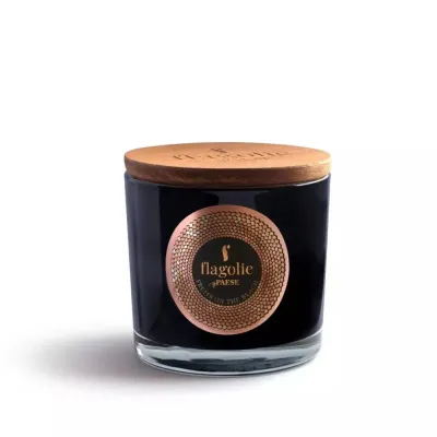 Свеча ароматическая Flagolie Black Label Fruits On The Beach соевая, манго и чёрная смородина, 170 г
