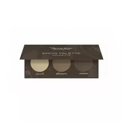 Палетка теней для бровей Pierre Rene Brow Palette 03 Brunette пудровая, 3 оттенка