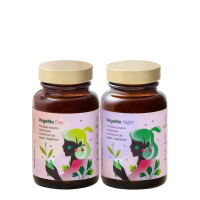 Биологически активная добавка Health Labs Care VegeMe капсулы день и ночь для веганов, витамин B12, железо, кальций, цинк и селен, 60 капсул