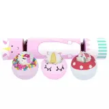 Набор бомбочек для ванны Bomb Cosmetics The Christmas Unicorn подарочный, в форме конфеты, 3 шт — фото 1