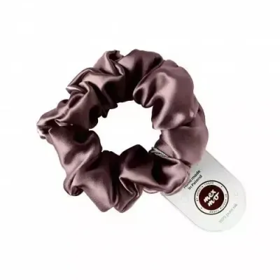 Резинка для волос Mexmo Scrunchie Normal шелковая, не повреждает волосы, оттенок Brownie