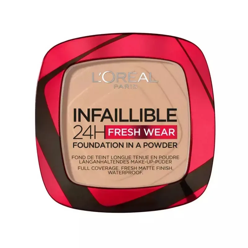 Пудра тональная L'Oreal Paris Infaillible 24H Fresh Wear 130 True Beige матирующая водостойкая