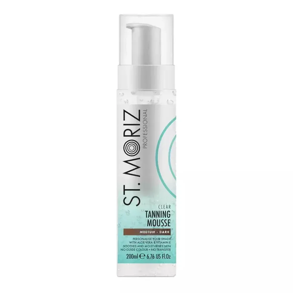 Мусс-автозагар St. Moriz Professional Clear Tanning Mousse MEDIUM-DARK, бесцветный, 200 мл