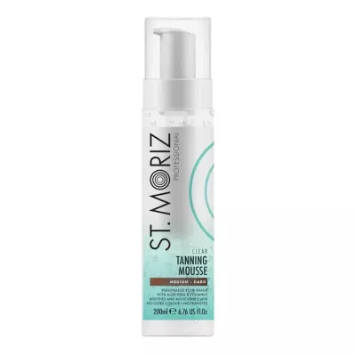 Мусс-автозагар St. Moriz Professional Clear Tanning Mousse MEDIUM-DARK, бесцветный, 200 мл