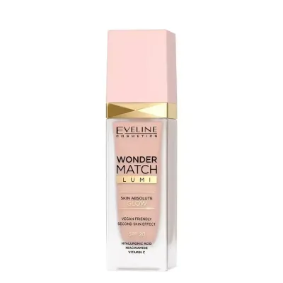 Тональный крем Eveline Cosmetics Wonder Match сияющий, выравнивание тона, оттенок 10 Vanilla, 30 мл