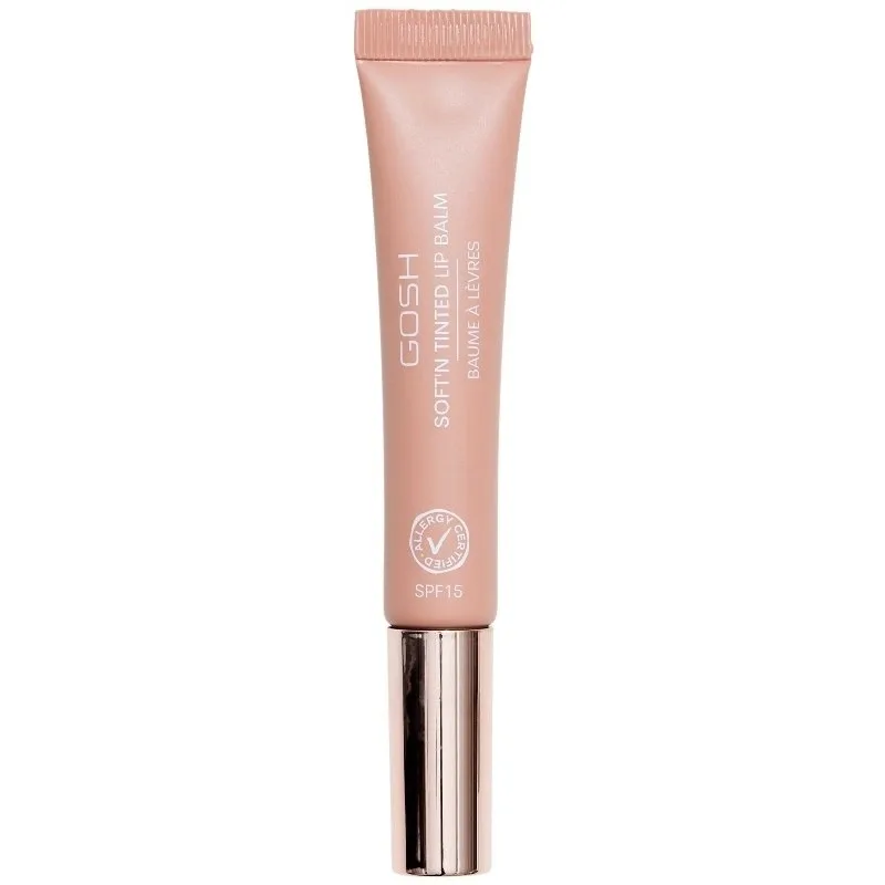 Оттеночный бальзам для губ Gosh Soft'n Tinted 002 Nougat кремовый, с солнцезащитным фильтром, 8 мл