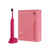 Щетка зубная электрическая звуковая Seysso Color Basic Pink Paradise розовая, 3 программы, таймер 2 минуты, зарядная станция, сменная насадка — фото 1